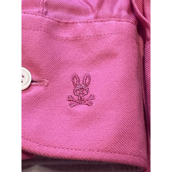 Psycho Bunny Modern Fit Stretch Non Iron Pink Long Sleeve Button Shirt Size 15.5 - Picture 13 of 16